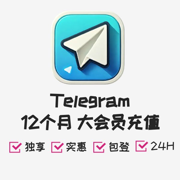 Telegram 大会员充值12个月