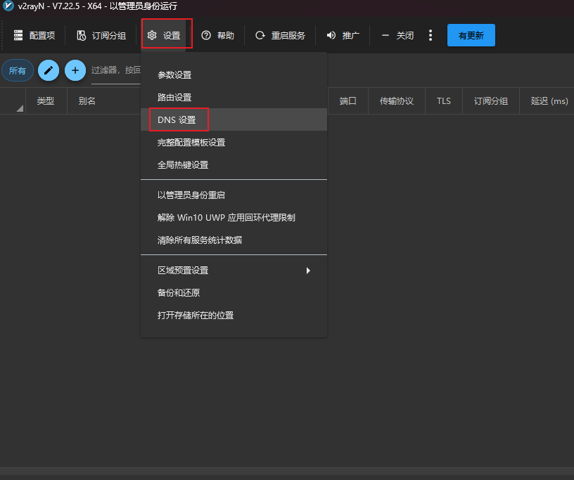 DNS设置示意图1